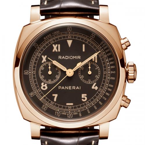 Panerai 沛纳海 18K玫瑰金 RADIOMIR 1940 CHRONOGRAPH PLATINO PAM00519 PAM519