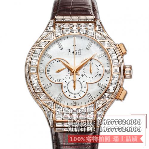 伯爵Piaget 非凡珍品系列系列 G0A38102 18K玫瑰金 满天星镶钻 全自动多功能机械表 进口机芯