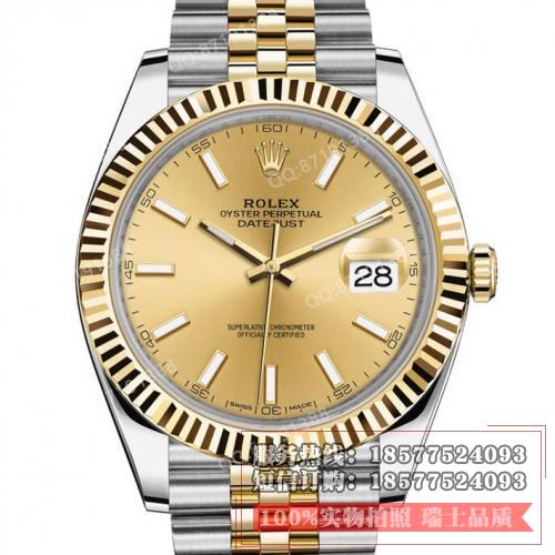 Rolex 劳力士 Datejust 日志型系列126333-62613 香槟金 香港组装