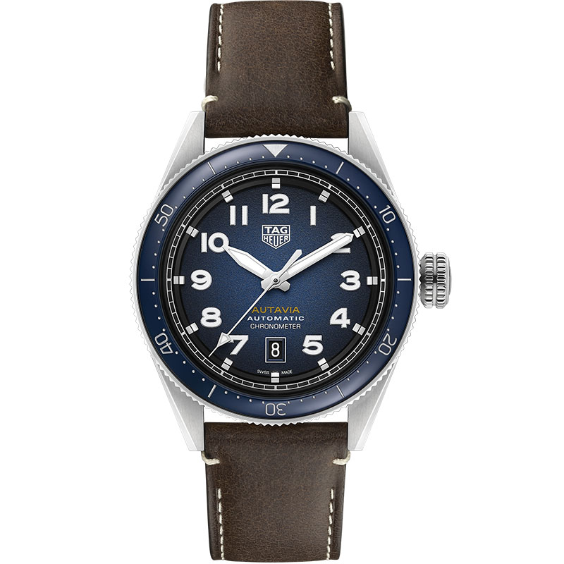 泰格豪雅复刻表多少钱 AUTAVIA系列WBE5116.FC8266渐变蓝 KKF厂