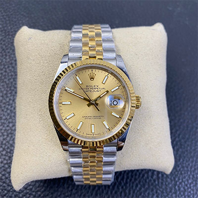 劳力士日志复刻表ew厂手表 126233 金盘 条丁刻度 36mm