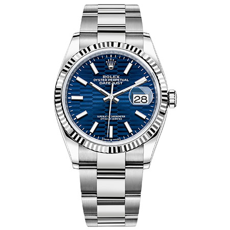 复刻表劳力士日志型手表 坑纹 蓝盘 126234 ew厂手表 机械表 36mm